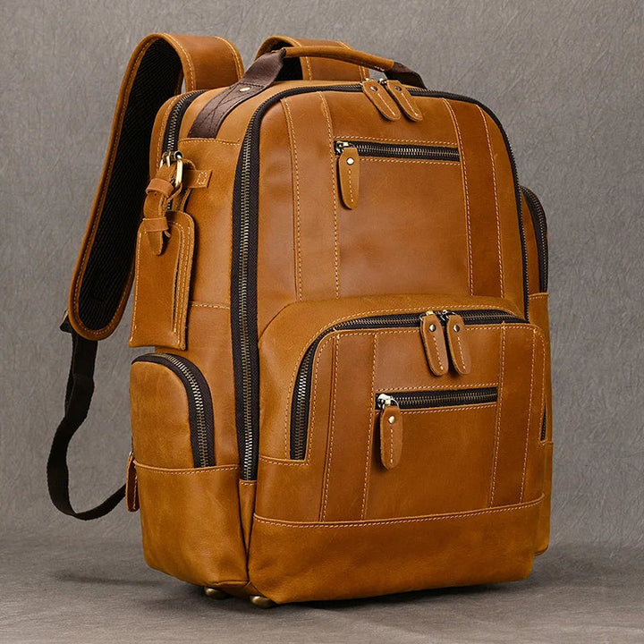 SummitCarry - ヴィンテージ牛革トラベルバックパック