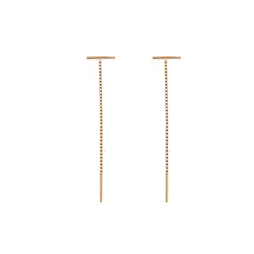 Jolana - T字型チェーンイヤリング