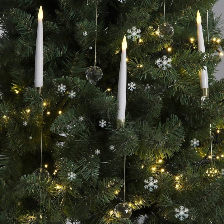 TreeLume - クリスタルボールフック付きクリスマスツリーLEDキャンドル