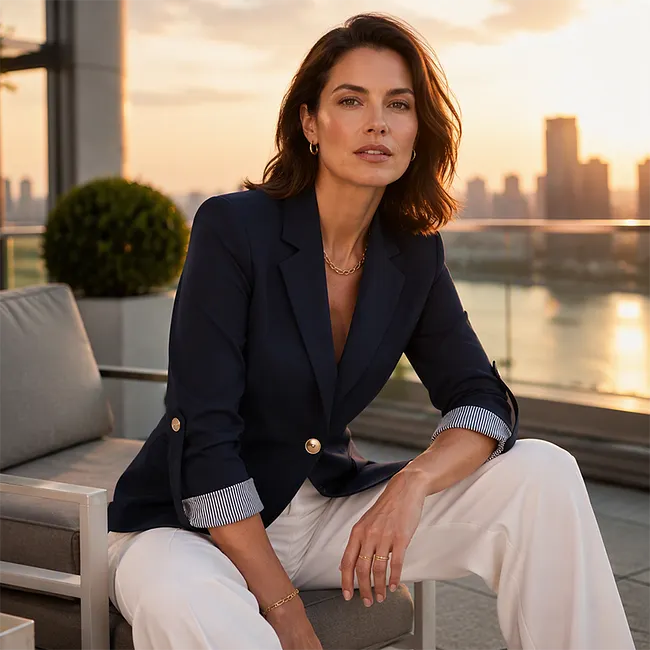 Rigieta - カジュアルなダブルブレストのブレザー