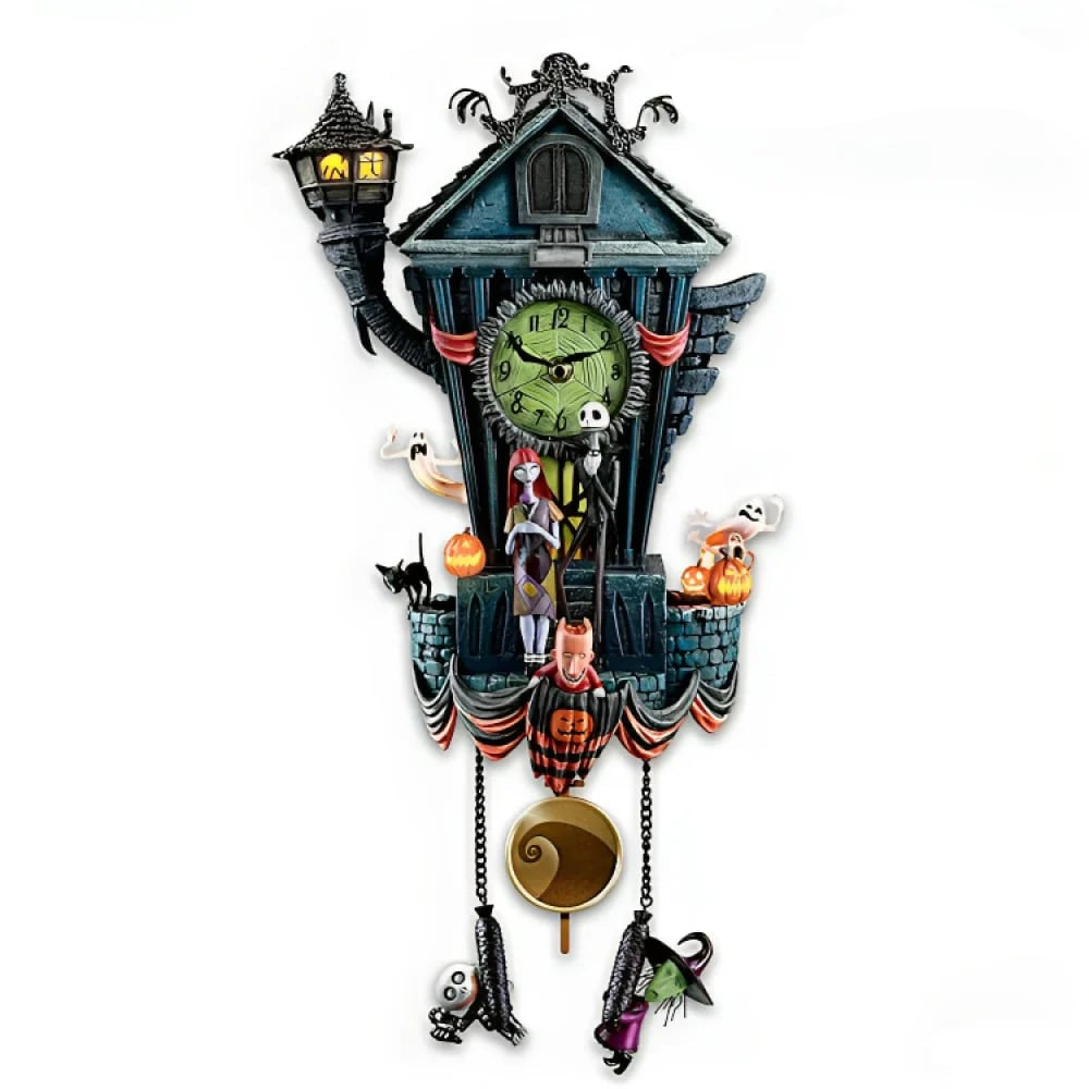 HallowClock - ハロウィン壁掛け時計、ナイトメア・ビフォア・クリスマス