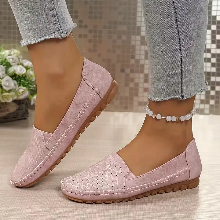 Efraya - スタイリッシュなヴィンテージ風フラットサンダル
