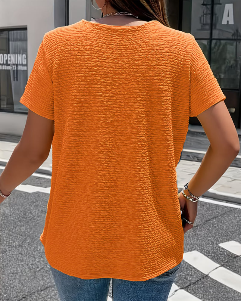 Gergina - ピーターパンカラーのTシャツ