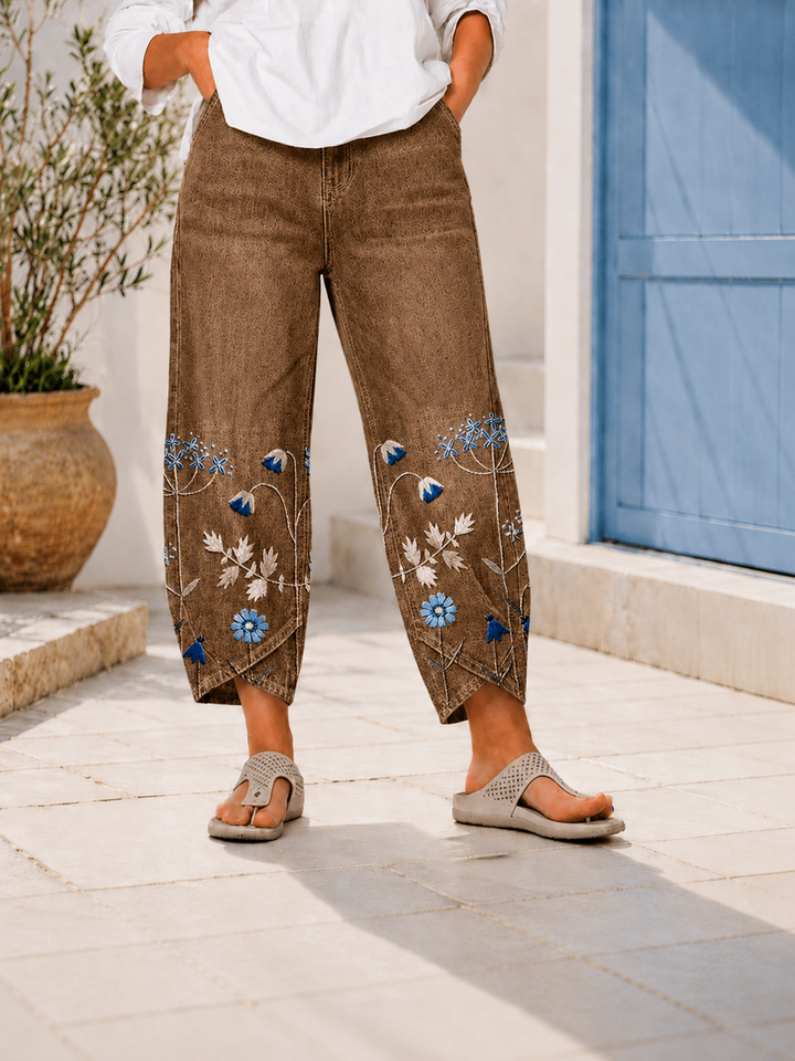 Selcen - カジュアルな刺繍入りパンツ