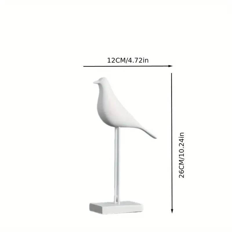 PerchForm - スタンド付きミニマルな装飾用鳥の彫刻