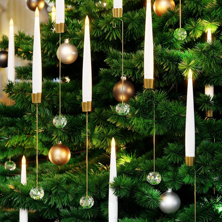 TreeLume - クリスタルボールフック付きクリスマスツリーLEDキャンドル