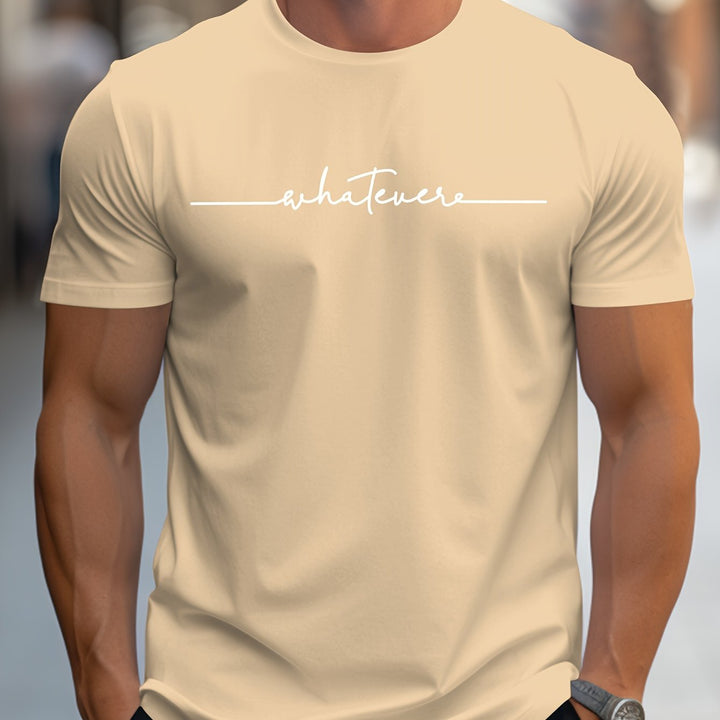 Keenan - 着心地の良いスクリプト柄Tシャツ
