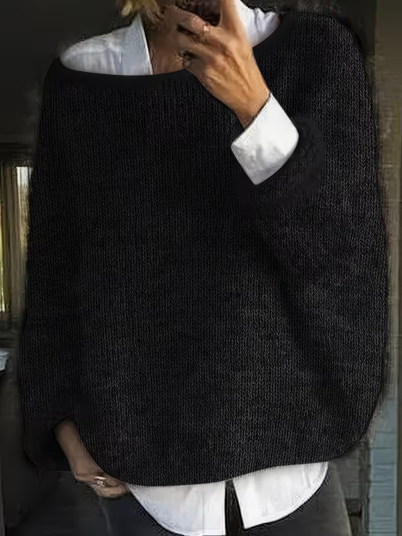 Maristela - カジュアル ルーズ ロングスリーブ セーター