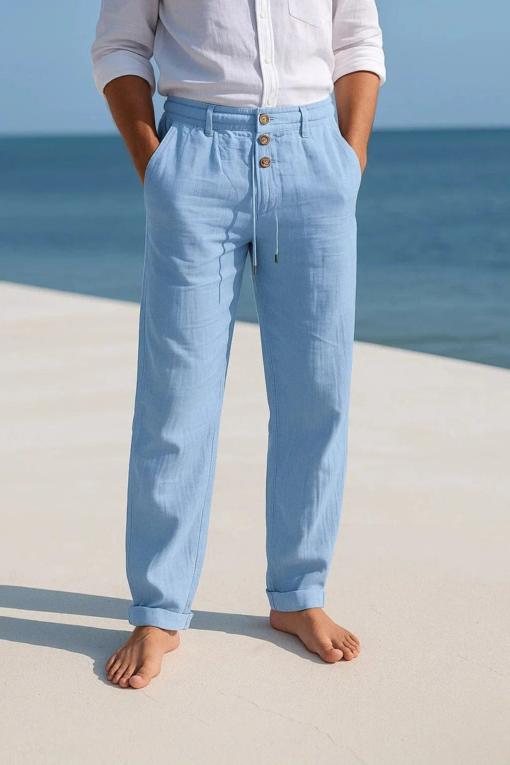 Jevaun - 着心地の良いリネンパンツ