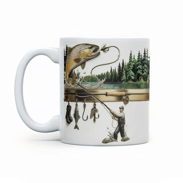 TackleMug- Coffee Mug with Fishing Motif