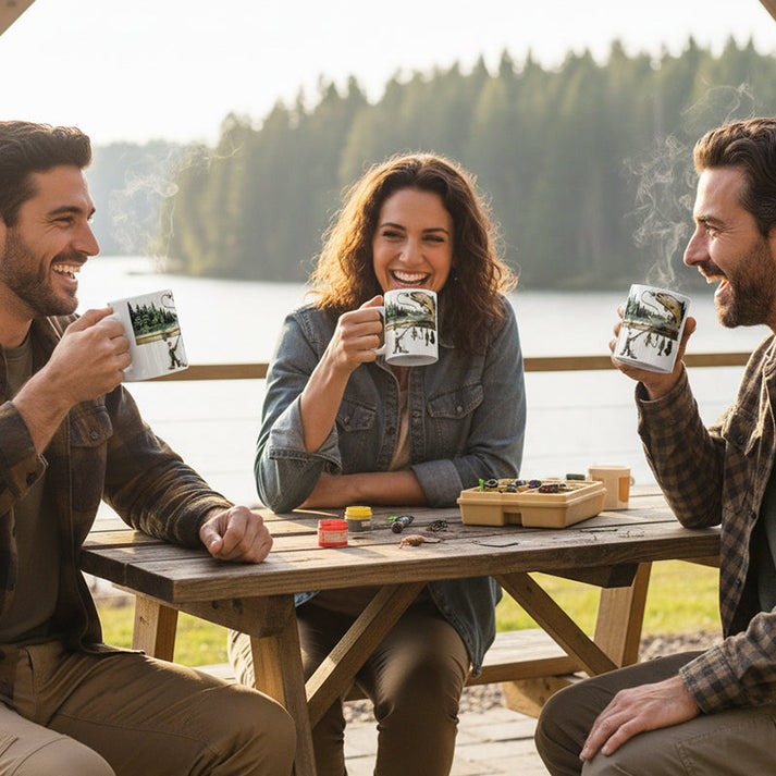 TackleMug- Coffee Mug with Fishing Motif