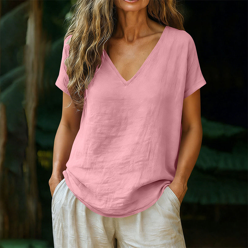 Norrah - VネックTシャツ